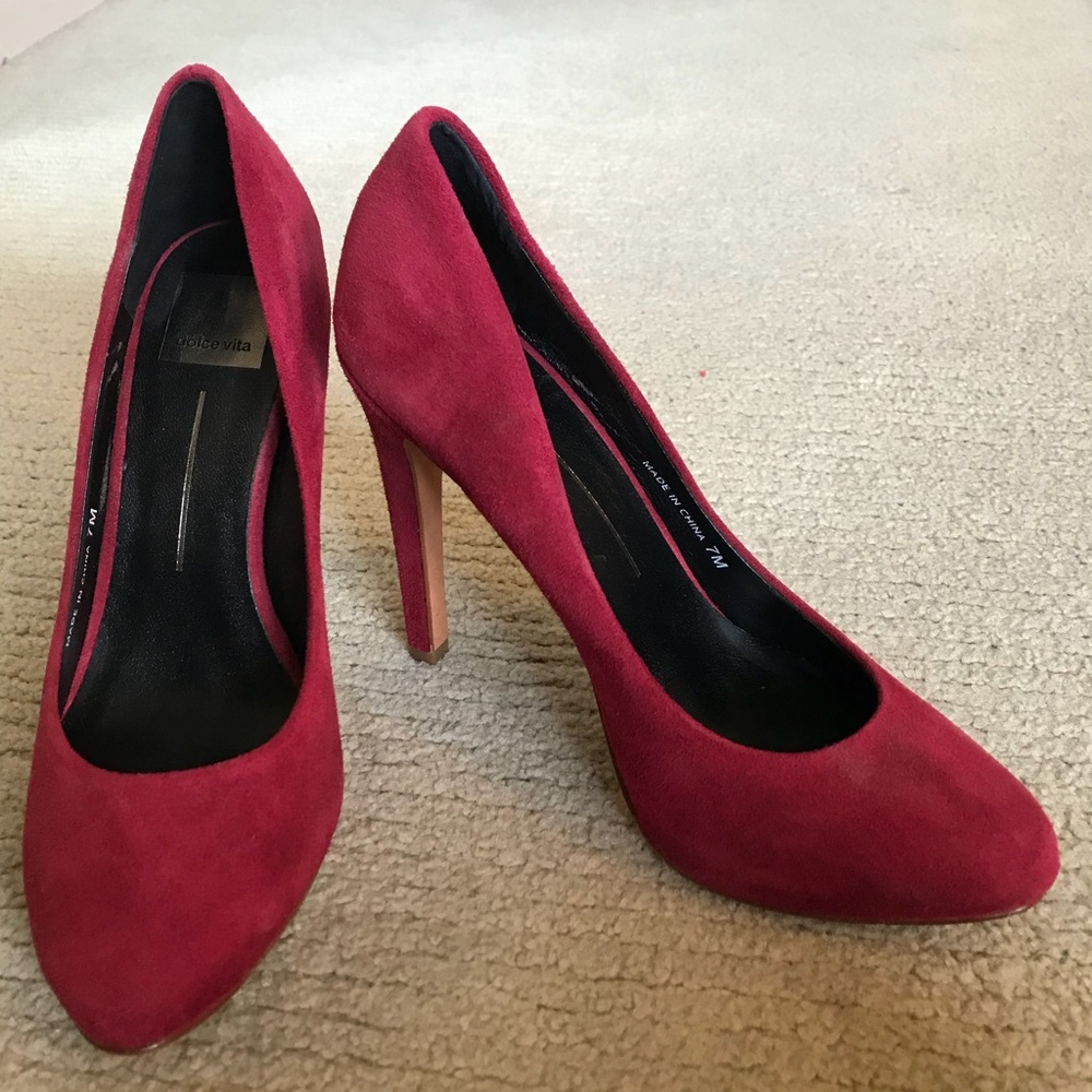 Classic Red Suede platform heels by Dolce Vita❤️❤️